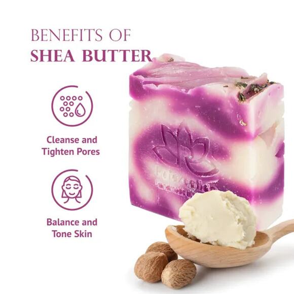 French LAVENDER SHEA BUTTER Natural Soap Bar - Picture 6 of 9